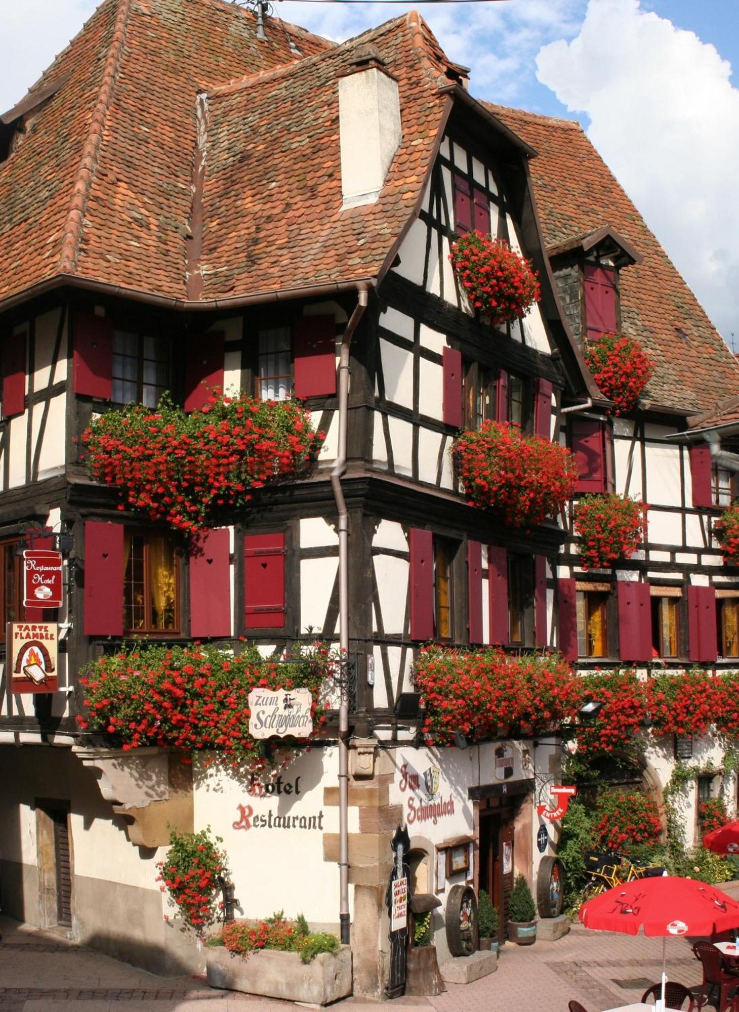 Hotel Restaurant Zum Schnogaloch Obernai Exterior photo